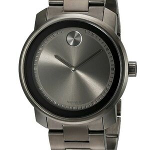 Preloved Bold Grey Movado Dial Grey Ion-plated Men's Watch